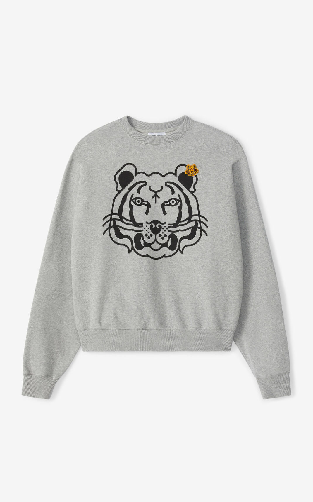 Sweatshirt Kenzo K Tiger Masculino - Cinzentas | 780YSOFUV